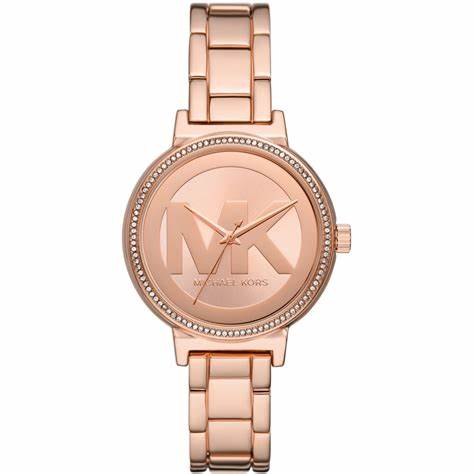 Michael Kors MKO1052 Orologio Sofie da donna in acciaio inossidabile con tonalità oro rosa