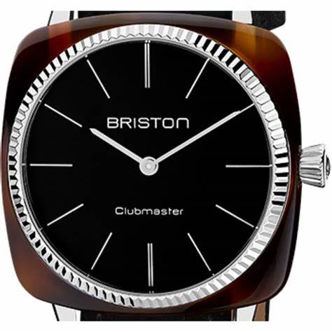 Briston Clubmaster Elegant 37mm Black Dial Interchangeable NATO Strap 22937.SA.T.1.LNB