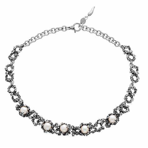 Giovanni Raspini Collana Mini Maui 12299 - Argento con quarzo e madreperla
