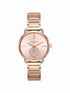 Michael Kors MK3640 Women's Portia Rose Gold-Tone Watch with Crystal Accent