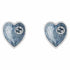 Gucci Interlocking G Light Blue Heart Earrings YBD645547002