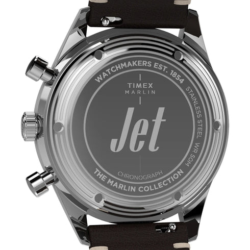 Timex TW2Y24700 Marlin Jet 40mm Quartz Chronograph Brown Dial & Leather Strap