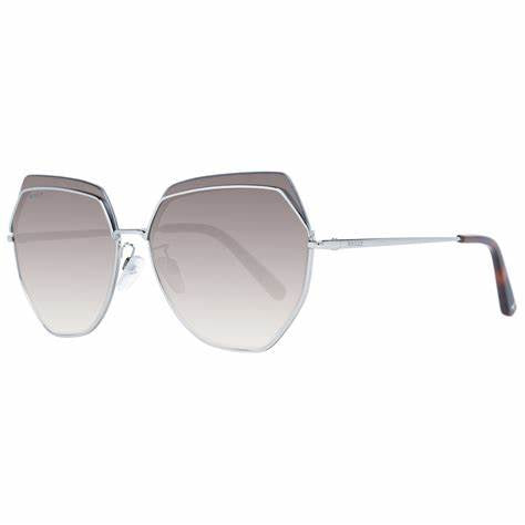 Bally BY0076-D 6116B Occhiali da sole da donna - Montatura argento, lenti sfumate