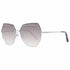 Bally BY0076-D 6116B Occhiali da sole da donna - Montatura argento, lenti sfumate