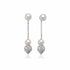 Miluna PER2455 Women's Dangle Earrings - 18K White Gold with Freshwater Pearls