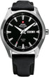 Swiss Military by Chrono SM34027.05 Men's Analog Quartz Watch - Black Dial, Stainless Steel Case, Leather Strap