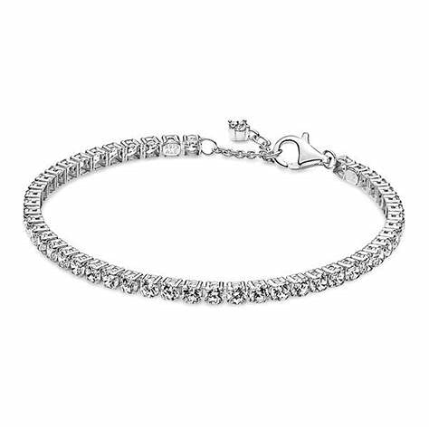 Pandora Bracciale tennis scintillante 591469C01-18 - Argento, Cubic Zirconia, 18 cm