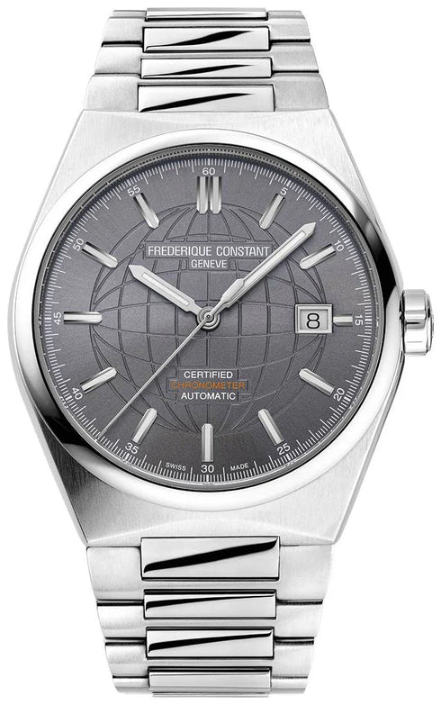 Frederique Constant Highlife Orologio automatico COSC da uomo - Acciaio inossidabile, quadrante grigio, 39 mm