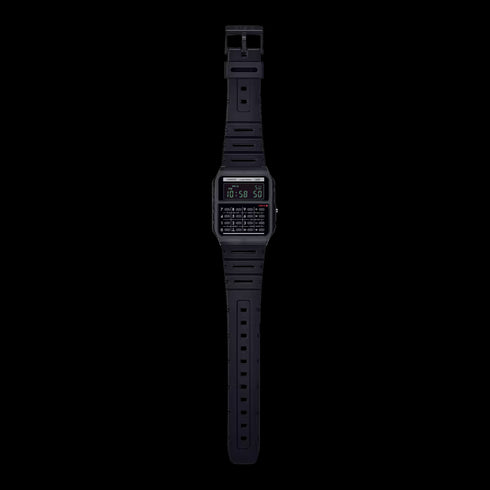 Casio CA-53WB-1BEF Unisex Calculator Watch - Black Resin Strap