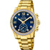 Jaguar Connected J983/3 Women's Hybrid Smartwatch - Gold Stainless Steel with Blue Dial