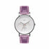 Mark Maddox MC0101-17 Women's Analog Quartz Watch - Pink Leather Strap, Silver Dial