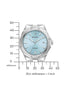Bulova 96B462 Men's Automatic Watch – Light Blue Dial, 40mm Steel Case, Sapphire Crystal