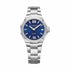 Orologio al quarzo da donna Baume & Mercier Riviera MOA10727 - Cassa in acciaio inossidabile 33 mm, quadrante blu, bracciale in acciaio inossidabile