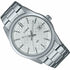 Casio MTP-VD03D-7AUDF Herrenuhr - Silbernes Zifferblatt, Edelstahlarmband