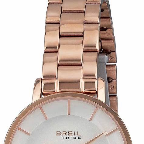 Breil Tribe Pretty EW0452 Women's Quartz Watch - Silver Dial, Rose Gold IP Stainless Steel Bracelet