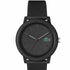 : Lacoste 2011171 Men's Watch - Black Silicone Strap, Black Dial, 42mm