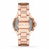 Michael Kors Camille MK6995 Women's Rose Gold-Tone Chronograph Watch - Crystal Accents