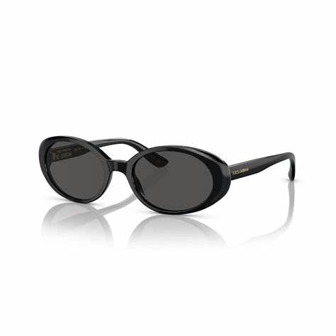 Dolce & Gabbana DG4443 501/87 Occhiali da sole da donna - Montatura nera, lenti grigie