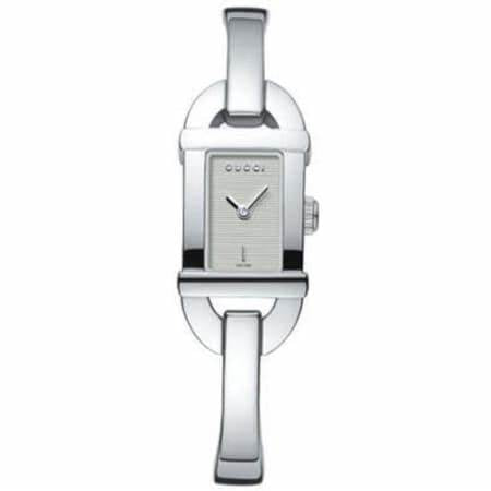Gucci 6800 Serie YA068531 Damenuhr - weißes Zifferblatt, Edelstahlarmband