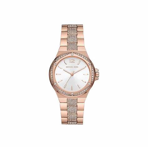 Michael Kors Lennox MK7362 Women's Watch - Rose Gold-Tone, Crystal-Embellished Dial