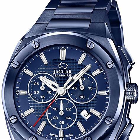 Jaguar J991/1 Men's Chronograph Watch - Blue Dial, Blue Stainless Steel Bracelet