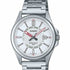 Casio MTP-E700D-7EVEF Herrenuhr - Silbernes Zifferblatt, Edelstahlarmband