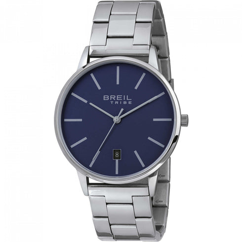 Breil Tribe Avery EW0455 Men's Quartz Watch - Blue Dial, Stainless Steel Bracelet