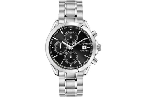 Philip Watch R8223165002 Blaze Herren-Chronograph - 41 mm, schwarzes Zifferblatt, Automatik, Stahlarmband