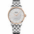 Mido Baroncelli Signature Gent M037.407.21.031.00 Orologio automatico da uomo - Quadrante argento, PVD oro rosa, bracciale in acciaio inossidabile