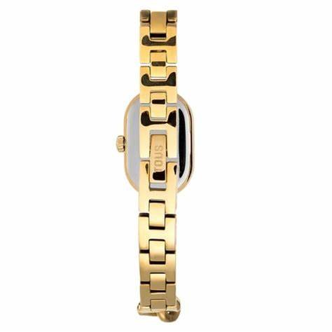 TOUSTOUS Oval Time Women's Gold - Tone Analog Watch - 18x28.5mm Case, Chain BraceletWATCHESEcecile