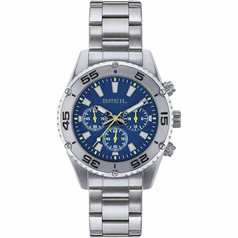 Breil Sprinter TW1998 Men's Chronograph Watch - Blue Dial, Stainless Steel Bracelet