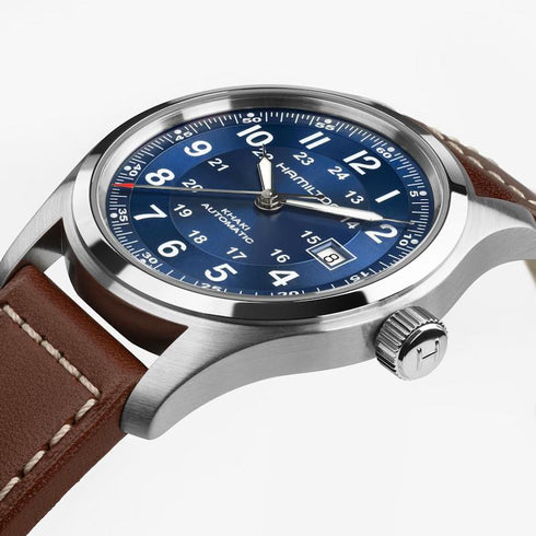 Hamilton Khaki Field Auto H70605540 – 42mm Blue Dial, Leather Strap, 80h Power