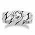 Gucci Interlocking G Sterling Silver 6mm Ring - Size 6