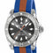 Gucci Dive 40mm YA136352 Unisex Watch – Dark Grey Dial, Blue and Brown Rubber Strap