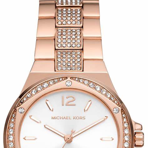 Michael Kors Lennox MK7362 Women's Watch - Rose Gold-Tone, Crystal-Embellished Dial