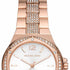 Michael Kors Lennox MK7362 Orologio da donna - Tono oro rosa, quadrante impreziosito da cristalli