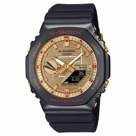 Casio G-SHOCK GBM-2100RH-1AER Men's Watch – Rui Hachimura Signature Model, Black and Gold