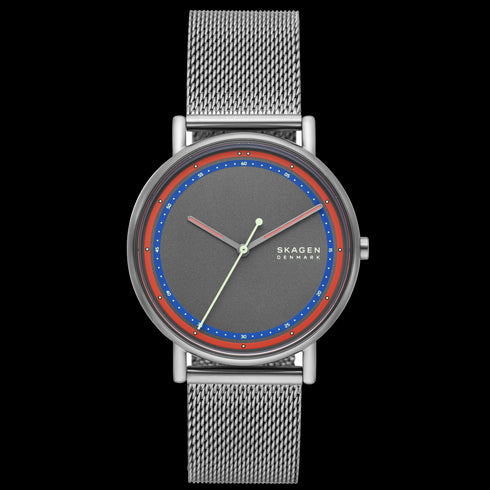 Skagen Denmark Signatur SKW6900 - Quadrante grigio, bracciale a maglie, quarzo 40 mm