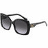 Dolce & Gabbana DG4385 3288/8G Occhiali da sole da donna - Montatura in cocco con texture nera, lenti nere grigio chiaro sfumate