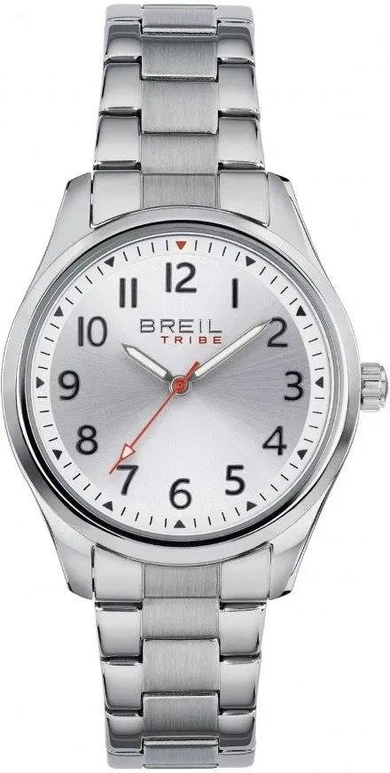 Breil Tribe Beginning EW0623 Unisex Quartz Watch - 36mm Silver Sunray Dial, Stainless Steel Bracelet