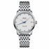 Mido Baroncelli Heritage Lady M027.207.11.016.00 Orologio automatico da donna - Quadrante bianco, indici con diamanti, bracciale in acciaio inox