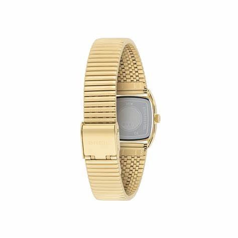 Breil Stylize TW2052 Women's Quartz Watch - Green Dial, Gold-Tone Stainless Steel Bracelet