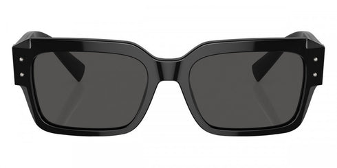 Dolce & Gabbana DG4460 501/87 56 Men's Square Sunglasses - Black Acetate Frame, Dark Grey Lenses