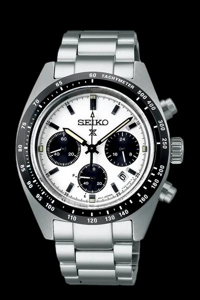 Seiko Prospex SSC813P1 Speedtimer Solar Chronograph – 39mm, White Dial, Stainless Steel