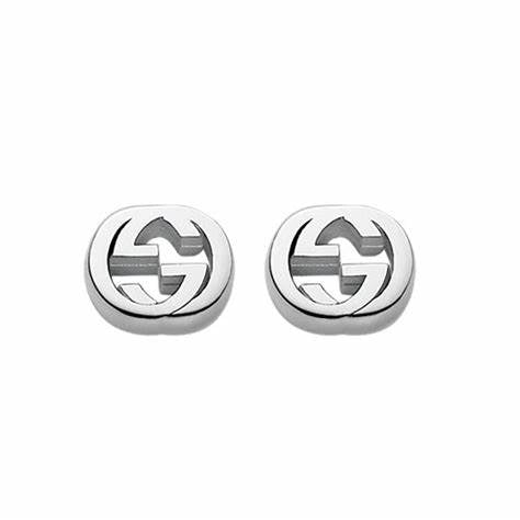 Gucci Interlocking G Pendientes de plata de ley YBD356289001