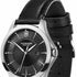 Victorinox Alliance Men's Watch V241904-1 – Black Dial, Black Leather Strap, Swiss Army Knife Set