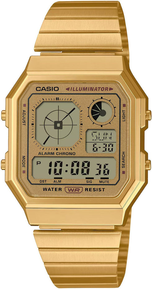 CASIO & VINTAGECasio Vintage A130WEG - 9AEF Digital Watch - Gold Tone, Retro - Futuristic DesignWATCHESEcecile
