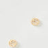 Gucci YBD748543002 18k Yellow Gold Interlocking GG Stud Earrings