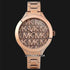 Michael Kors Slim Runway MK4658 Women's Rose Gold-Tone Watch - Monogram Dial