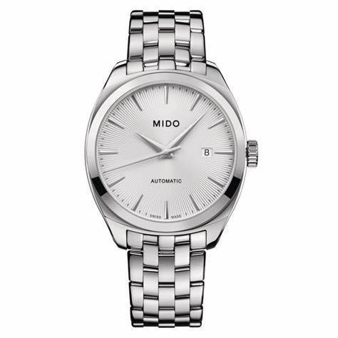 Mido Belluna Royal Gent M024.507.11.031.00 Automatic Men's Watch – Silver Dial, Stainless Steel Bracelet